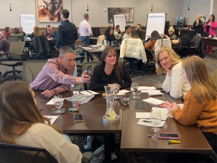 Thriving Practice Group clients at an event
